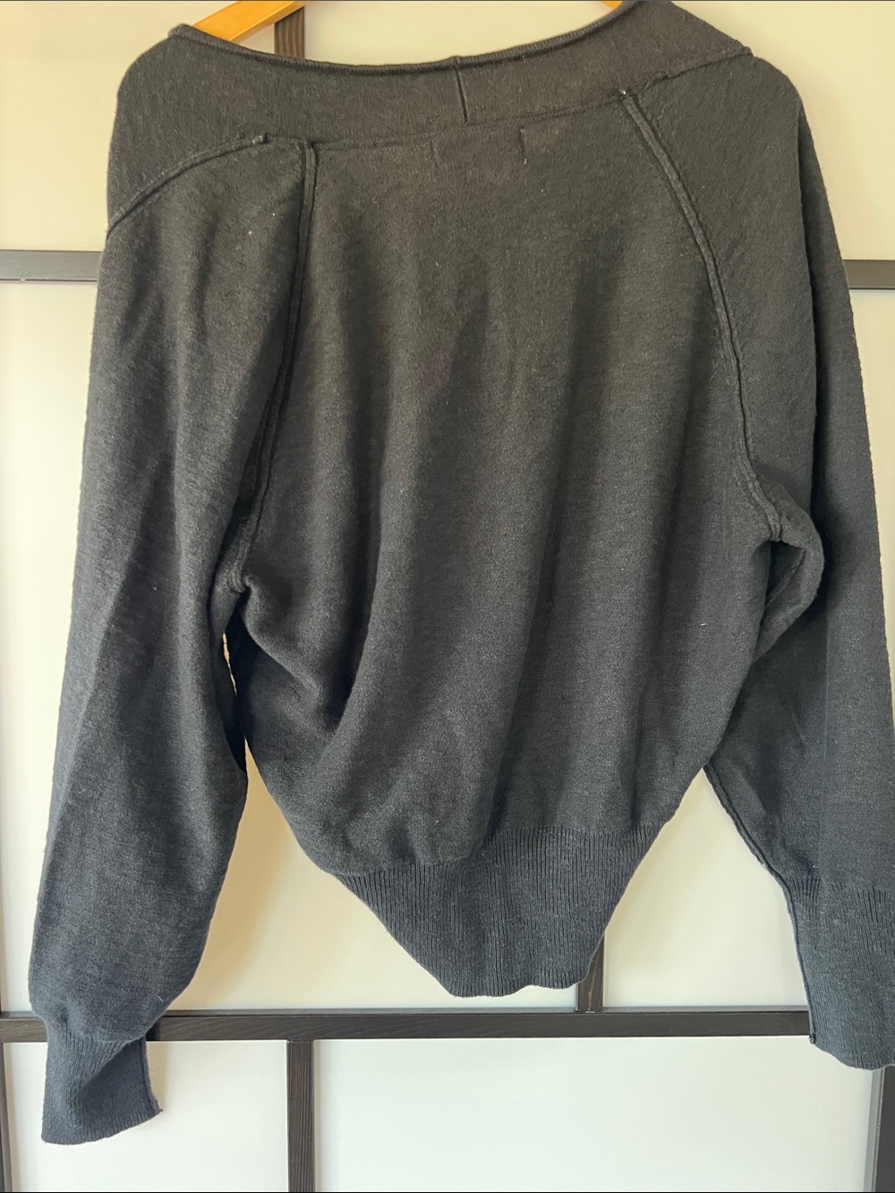 Free People 	
Kait Cardi - small Black Women's V-Neck Cardigan Sweater - Picture 5 of 7